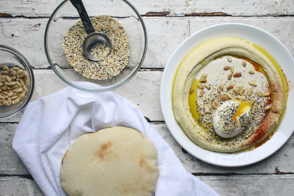 Hummus & Tahina with Soft Boiled Egg and Everything Bagel Spice | I Will Not Eat Oysters