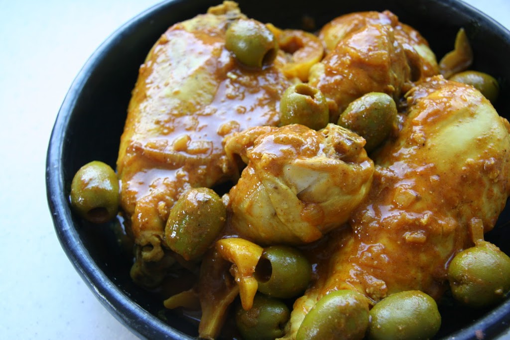 Moroccan Chicken with Lemons and Olives