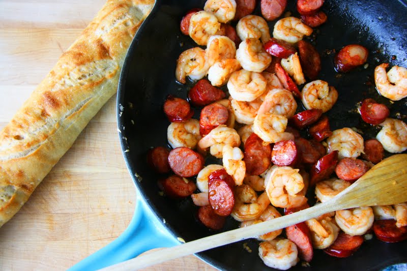 Shrimp and Chorizo: Spanish Tapas