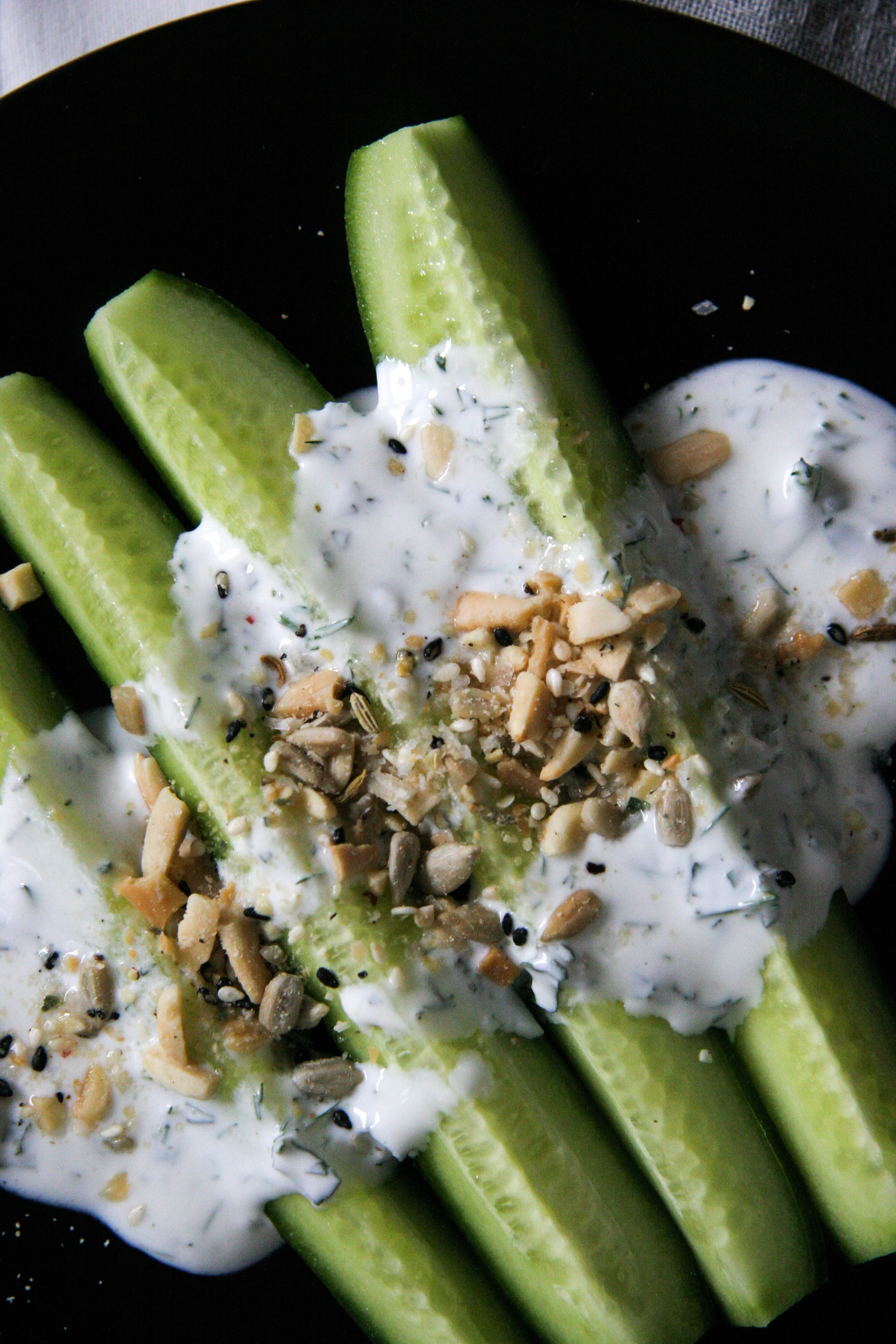 Cucumber Dukkah Snack - I Will Not Eat Oysters