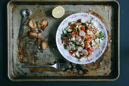 Fattoush | Israeli Arabic Fattoush Salad with Feta Cheese | I Will Not Eat Oysters
