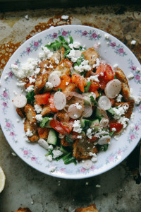Fattoush | Israeli Arabic Fattoush Salad with Feta Cheese | I Will Not Eat Oysters