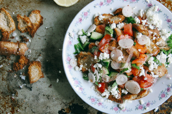 Fattoush | Israeli Arabic Fattoush Salad with Feta Cheese | I Will Not Eat Oysters
