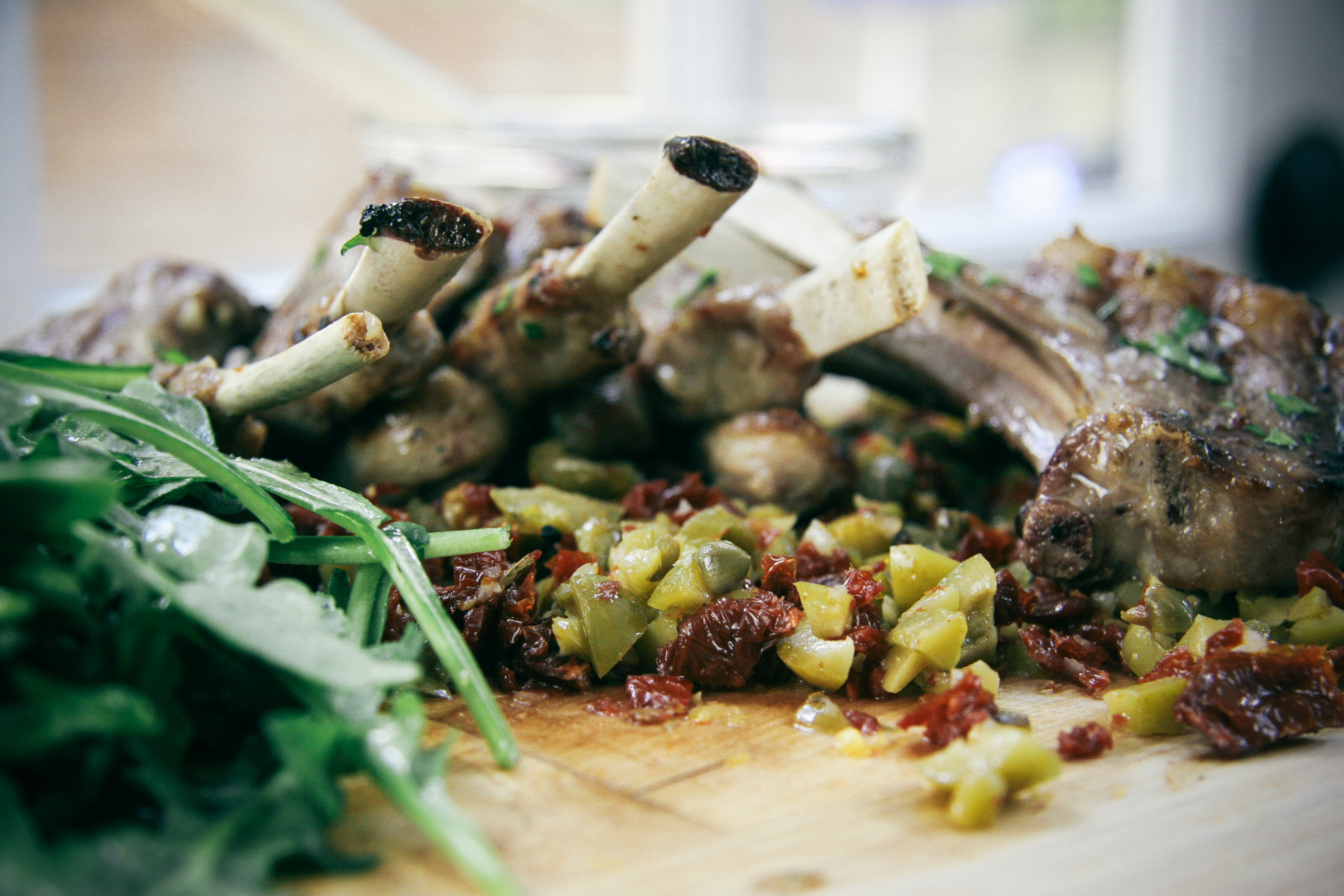 Grilled Lamb Chops with Olive and Sun Dried Tomato Tapenade | I Will Not Eat Oysters