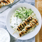 Grilled Chicken Kebab Bowls with Cucumber salad and Tzatziki | I Will Not Eat Oysters