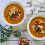 Roasted Butternut Squash Soup with Za'atar Pita Croutons | I Will Not Eat Oysters