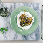 Lemon Garlic Roasted Eggplants over Labane | Mezes | I Will Not Eat Oysters