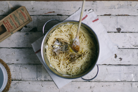 Mom's Cacio e Pepe with Feta Cheese | I Will Not Eat Oysters