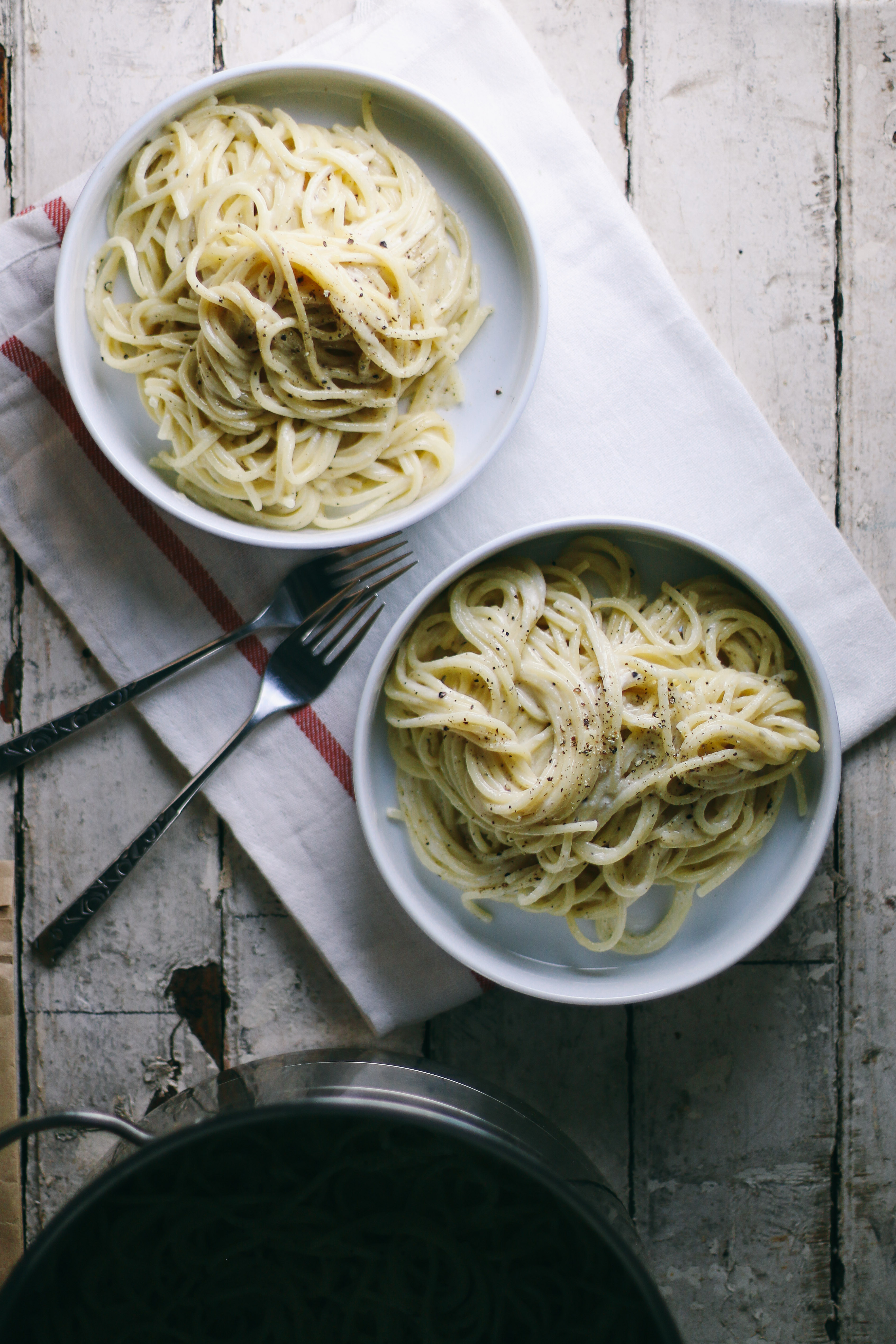 Mom's Cacio e Pepe with Feta Cheese | I Will Not Eat Oysters