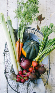 Fall Vegetable Roast with Fennel Squash Seeds & Sour Cream Sauce |I Will Not Eat Oysters