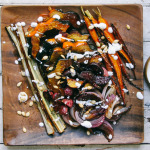 Fall Vegetable Roast with Fennel Squash Seeds & Sour Cream Sauce |I Will Not Eat Oysters