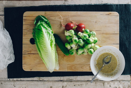 Mustard Salmon Chop Chop Salad with Goat Cheese & Almonds | I Will Not Eat Oysters