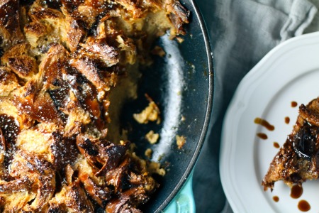Whiskey Caramel Bread Pudding with Medjool Dates | I Will Not Eat Oysters