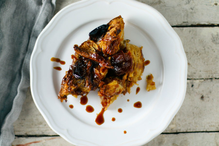 Whiskey Caramel Bread Pudding with Medjool Dates | I Will Not Eat Oysters
