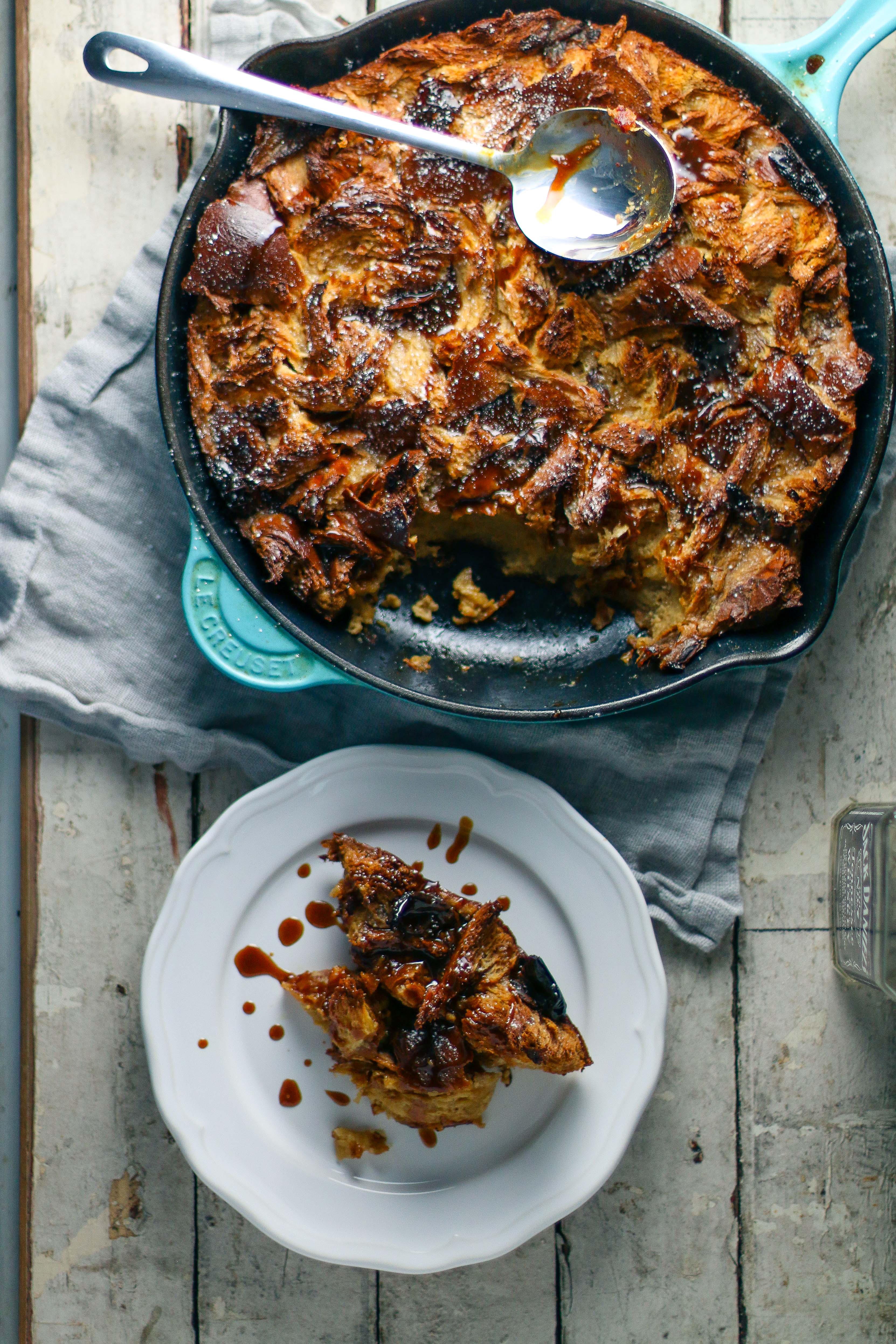 Whiskey Caramel Bread Pudding with Medjool Dates | I Will Not Eat Oysters