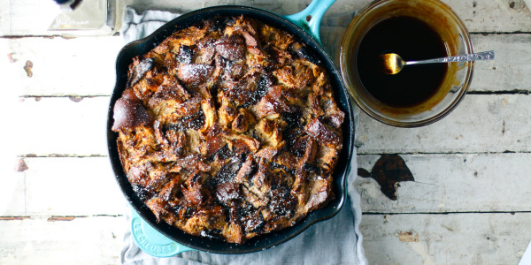 Whiskey Caramel Bread Pudding with Medjool Dates | I Will Not Eat Oysters