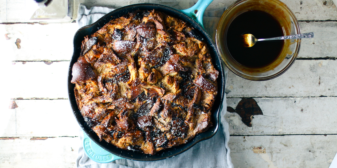 Whiskey Caramel Bread Pudding with Medjool Dates | I Will Not Eat Oysters