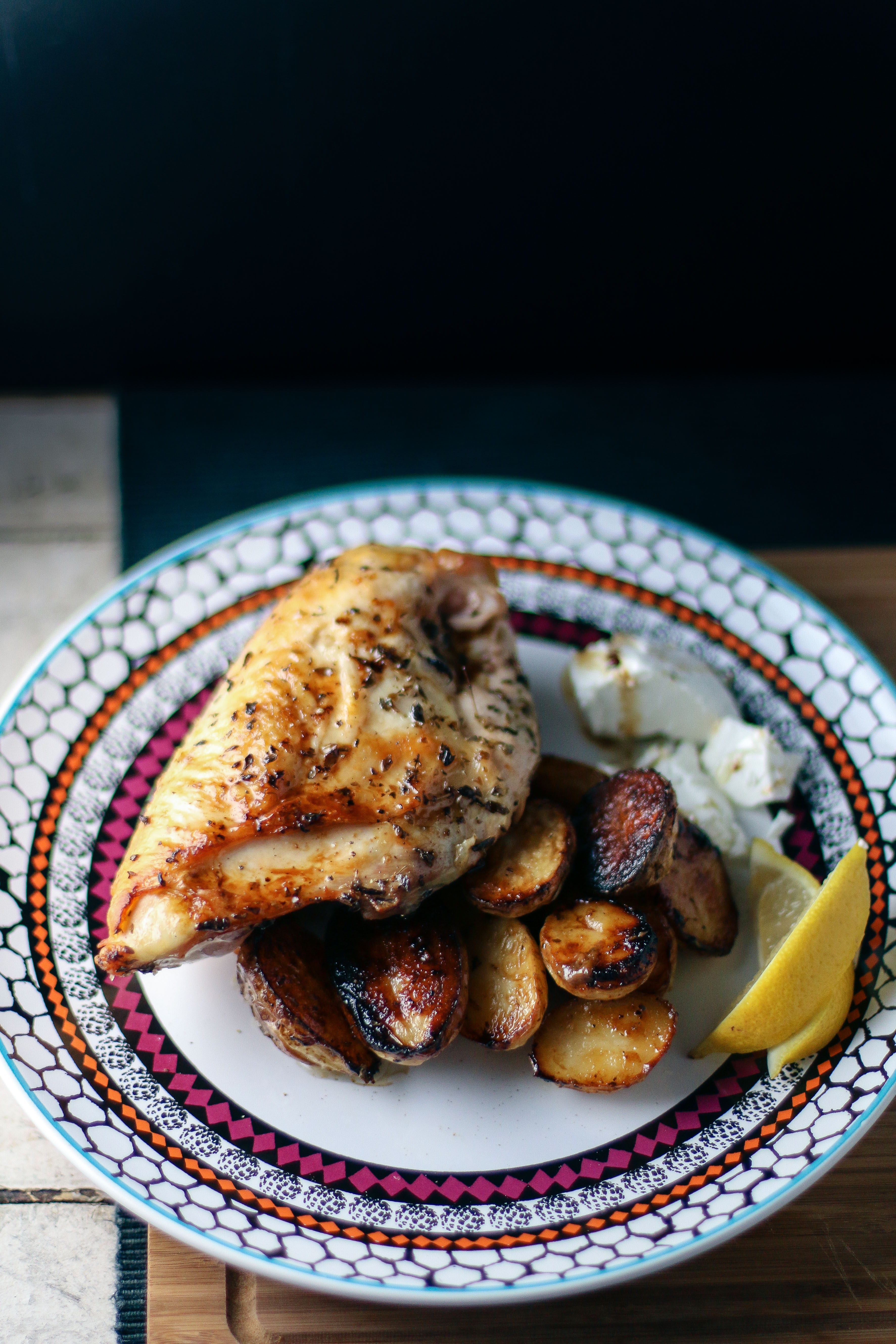 Greek Chicken & Potatoes with Feta Cheese | I Will Not Eat Oysters