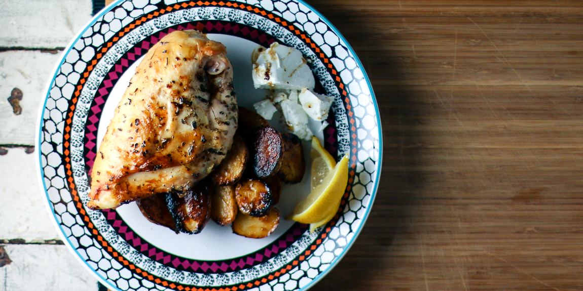 Greek Chicken & Potatoes with Feta Cheese | I Will Not Eat Oysters