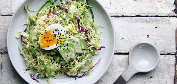 The Crunchiest Ramen Salad with tahini dressing and soft boiled egg | I Will Not Eat Oysters