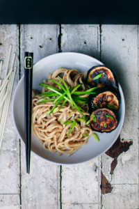 Tahini Udon Noodles with Roasted Eggplants | Japan meets Middle East | I Wi