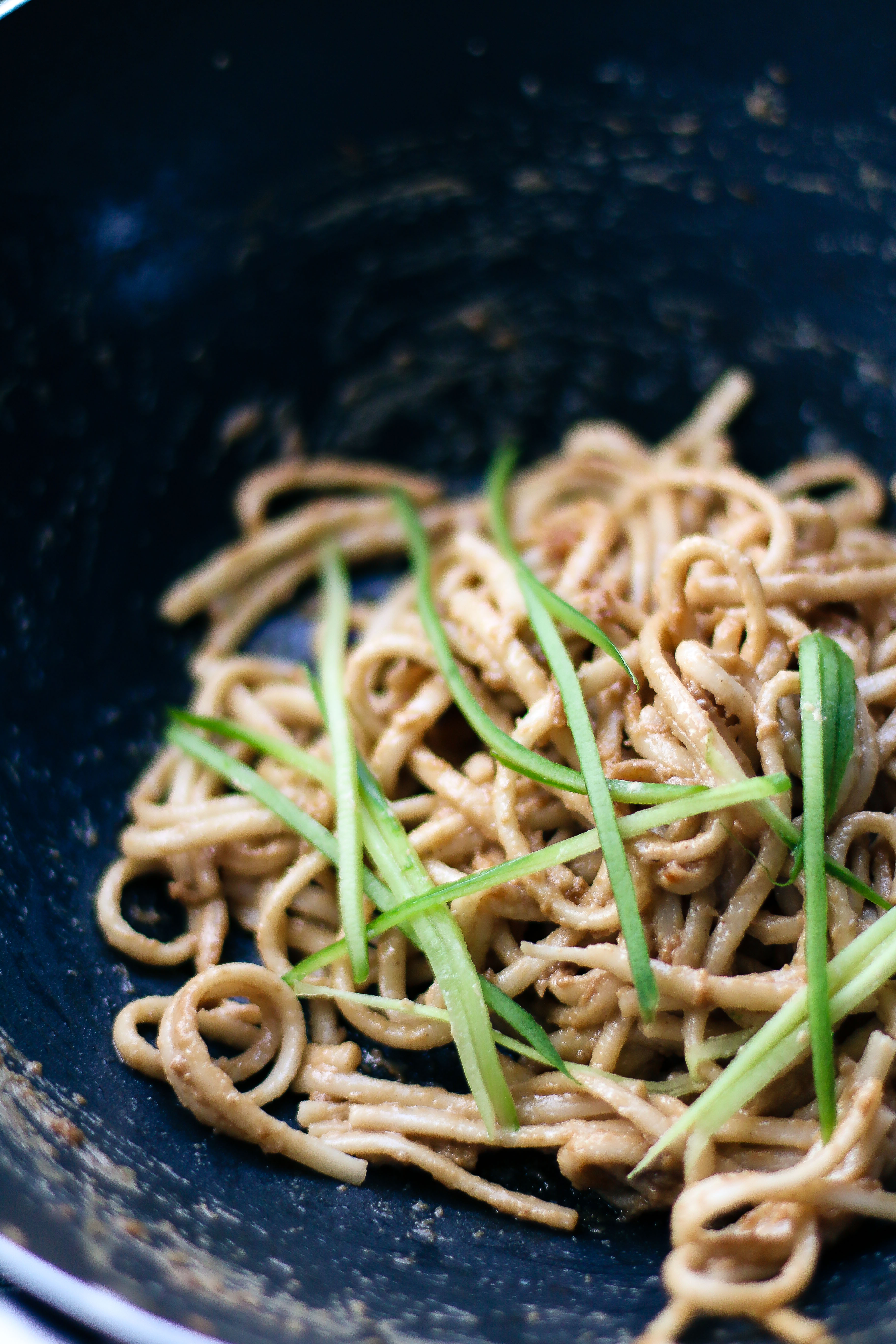 Tahini Udon Noodles with Roasted Eggplants | Japan meets Middle East | I Wi