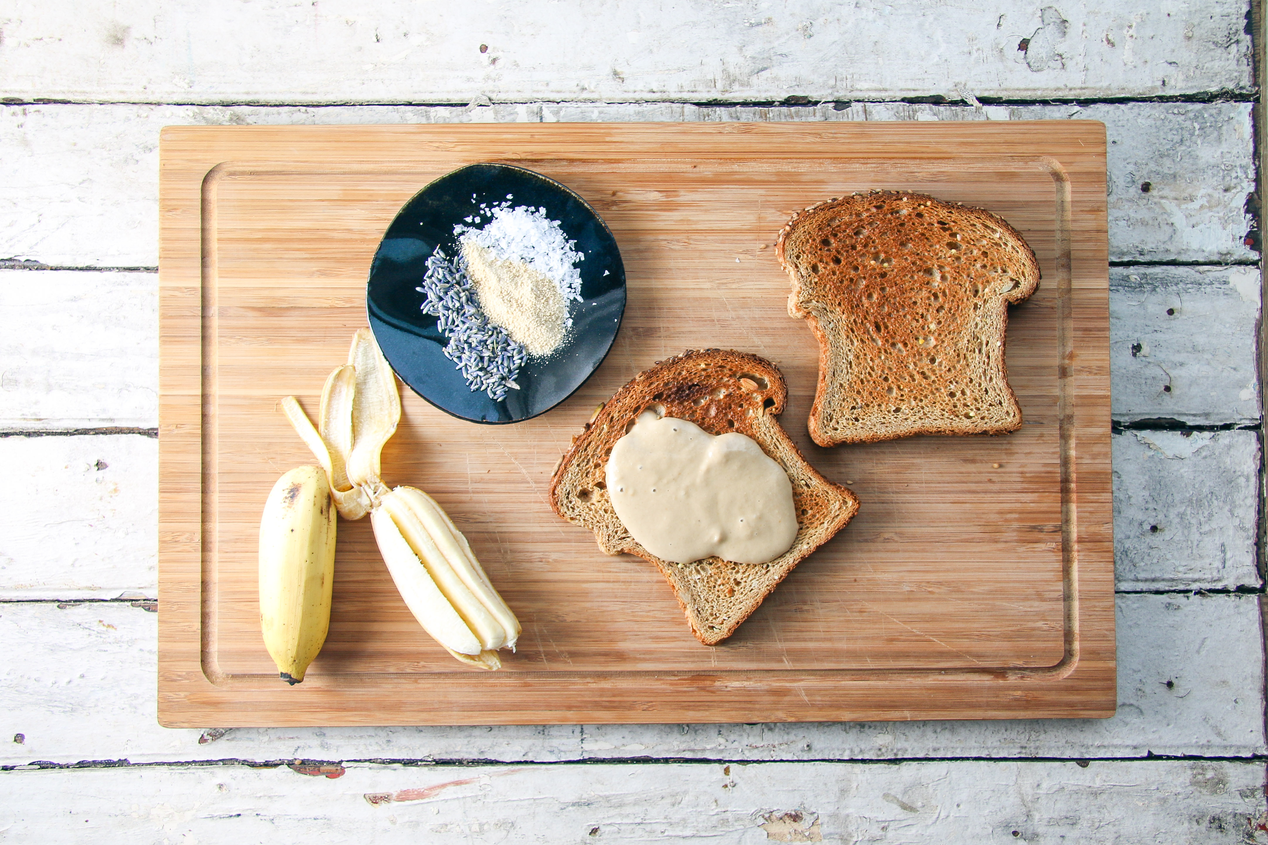 Honey Lavender Sesame Toast with Bananas | I Will Not Eat Oysters