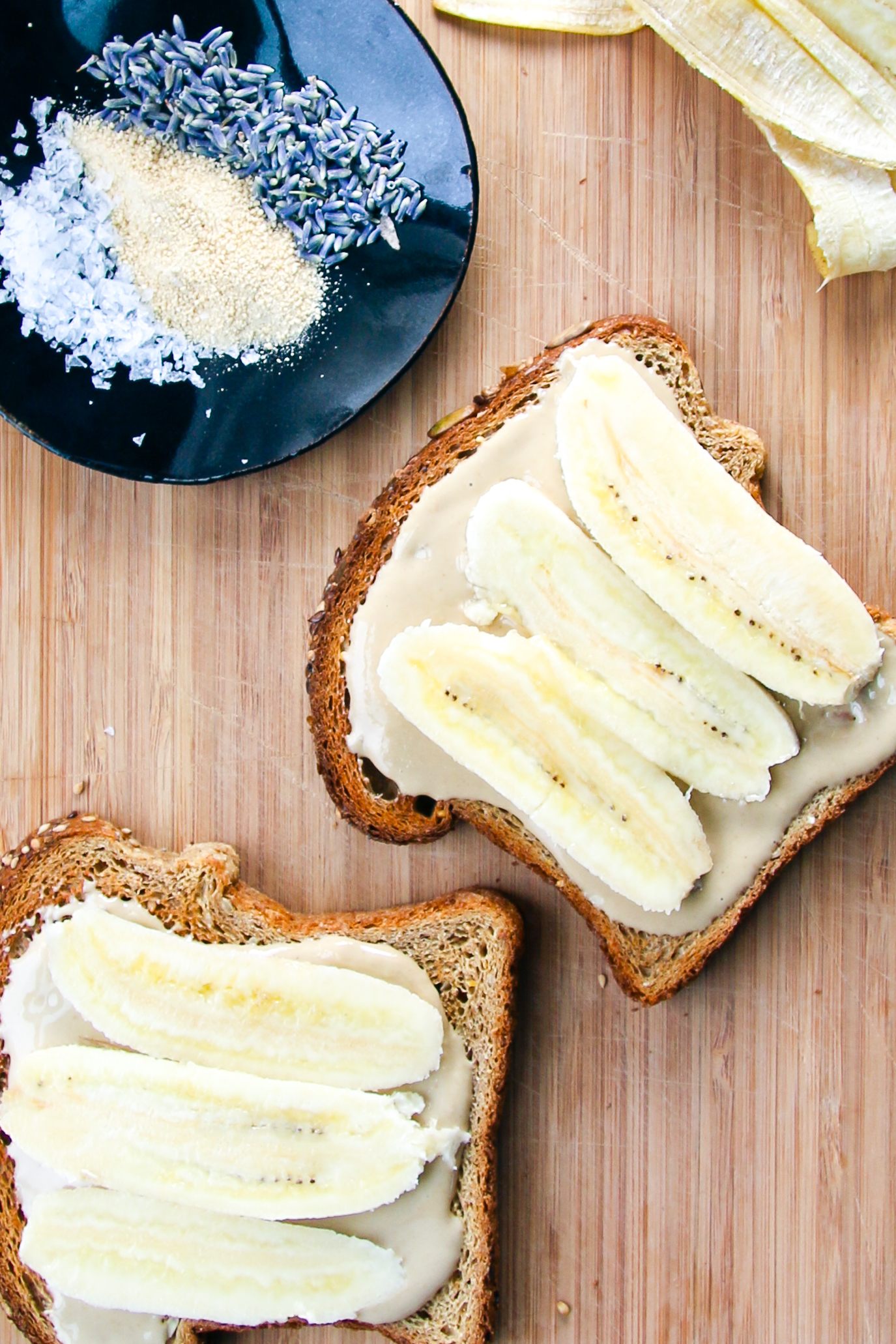 Honey Lavender Sesame Toast with Bananas | I Will Not Eat Oysters