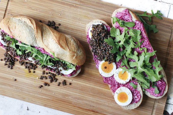 Lentil Sandwich with Pickled Beet Butter | I Will Not Eat Oysters
