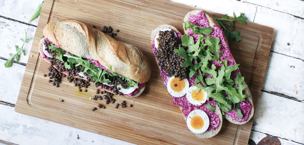 Lentil Sandwich with Pickled Beet Butter | I Will Not Eat Oysters