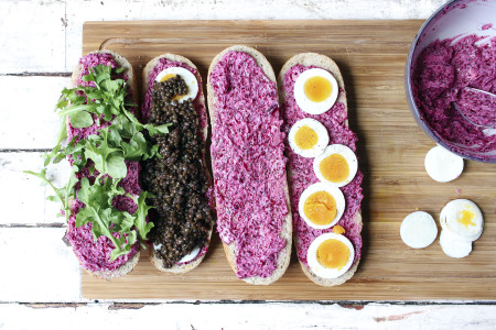 Lentil Sandwich with Pickled Beet Butter | I Will Not Eat Oysters