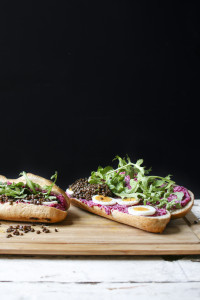 Lentil Sandwich with Pickled Beet Butter | I Will Not Eat Oysters