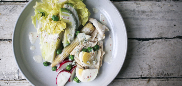 Bibb Lettuce Salad with Gochugaru Buttermilk Blue Cheese Dressing | I Will Not Eat Oysters