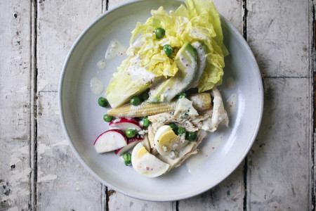Bibb Lettuce Salad with Gochugaru Buttermilk Blue Cheese Dressing | I Will Not Eat Oysters