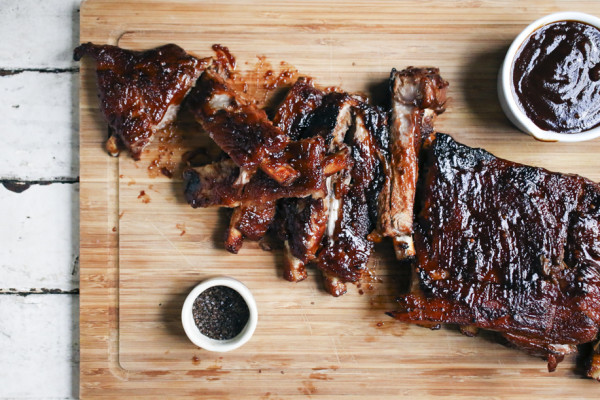 Pomegranate Molasses BBQ Ribs with Smoked Sea Salt | I Will Not Eat Oysters