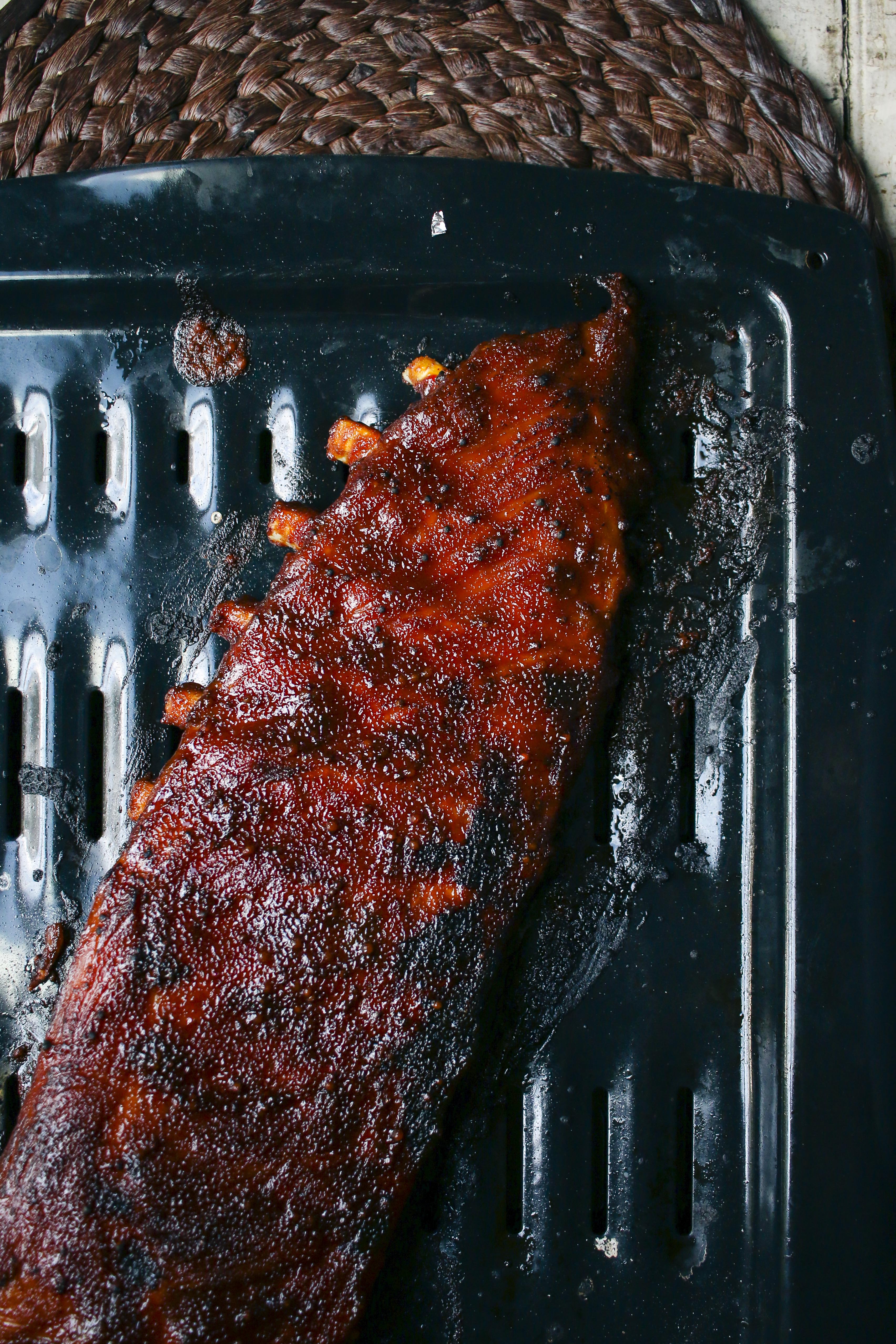 Pomegranate Molasses BBQ Ribs with Smoked Sea Salt | I Will Not Eat Oysters