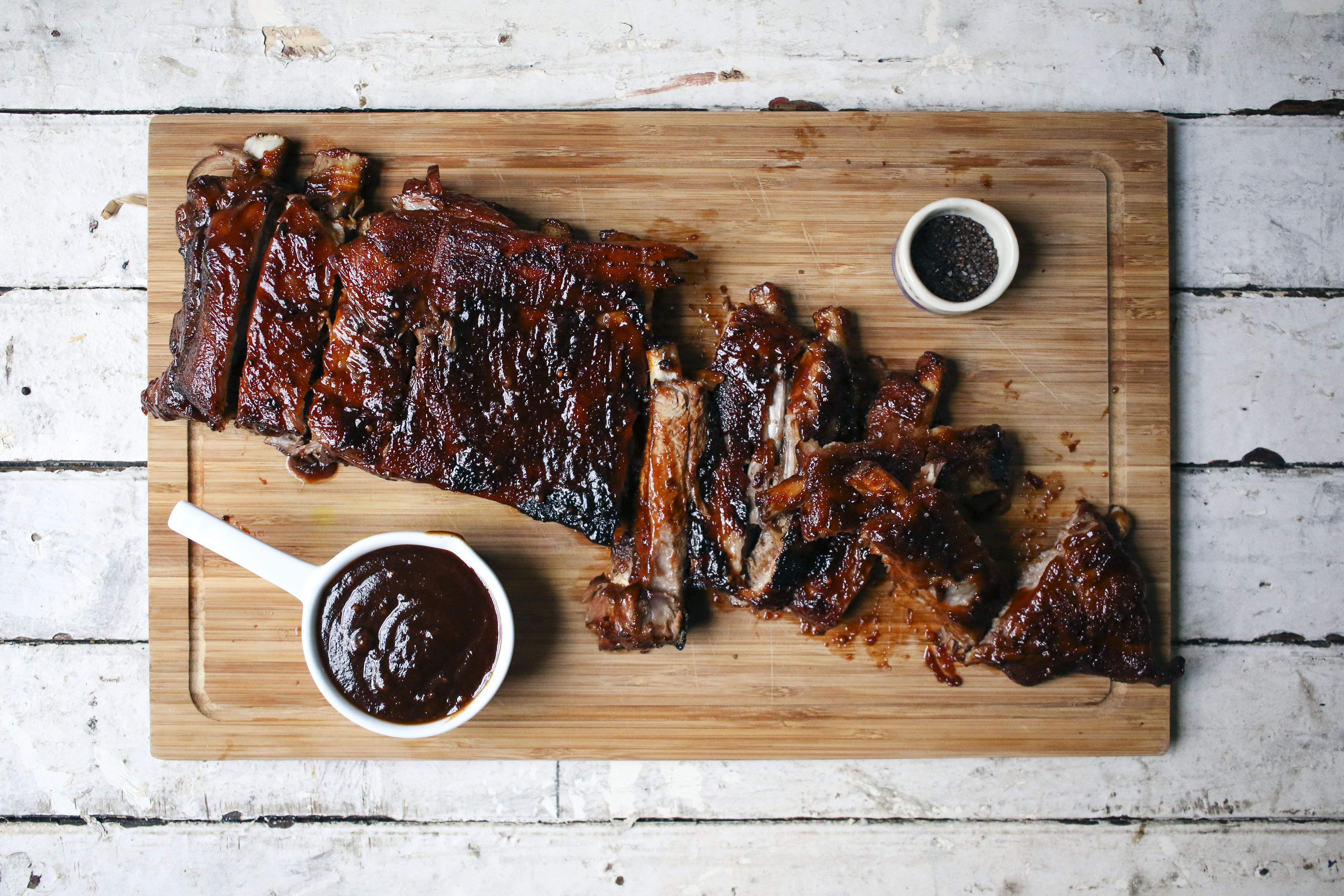 Pomegranate Molasses BBQ Ribs with Smoked Sea Salt | I Will Not Eat Oysters
