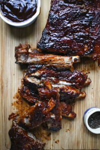 Pomegranate Molasses BBQ Ribs with Smoked Sea Salt | I Will Not Eat Oysters