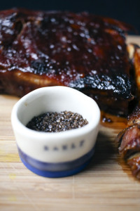 Pomegranate Molasses BBQ Ribs with Smoked Sea Salt | I Will Not Eat Oysters