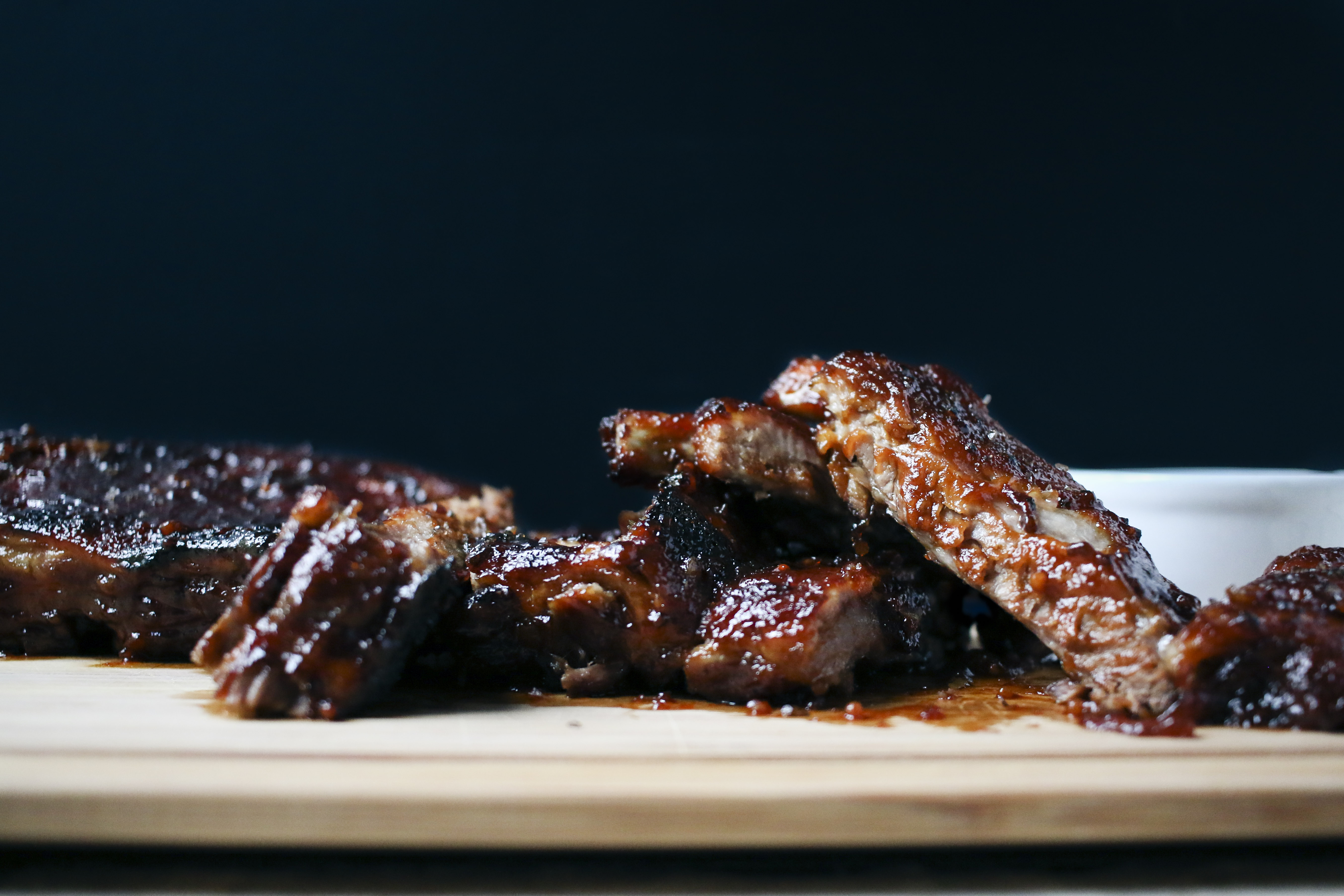 Pomegranate Molasses BBQ Ribs with Smoked Sea Salt | I Will Not Eat Oysters