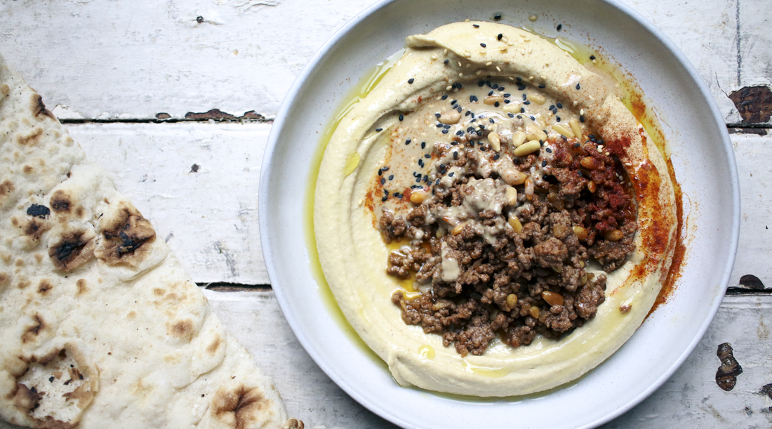 Baharat Spiced Beef Hummus | I Will Not Eat Oysters