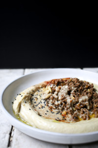 Baharat Spiced Beef Hummus | I Will Not Eat Oysters
