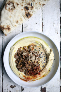 Baharat Spiced Beef Hummus | I Will Not Eat Oysters