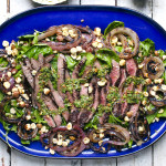 Grilled Steak & Onion Salad with Cilantro Chimichurri & Piquillo Pepper Balsamic Vinaigrette | I Will Not Eat Oysters