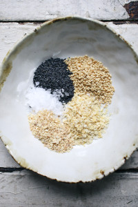 Everything Bagel Spice on toasted ciabatta with labne | I Will Not Eat Oysters