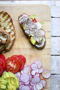 Everything Bagel Spice on toasted ciabatta with labne | I Will Not Eat Oysters