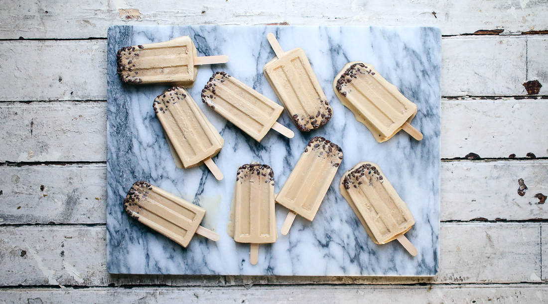 Whiskey Ice Coffee Popsicles