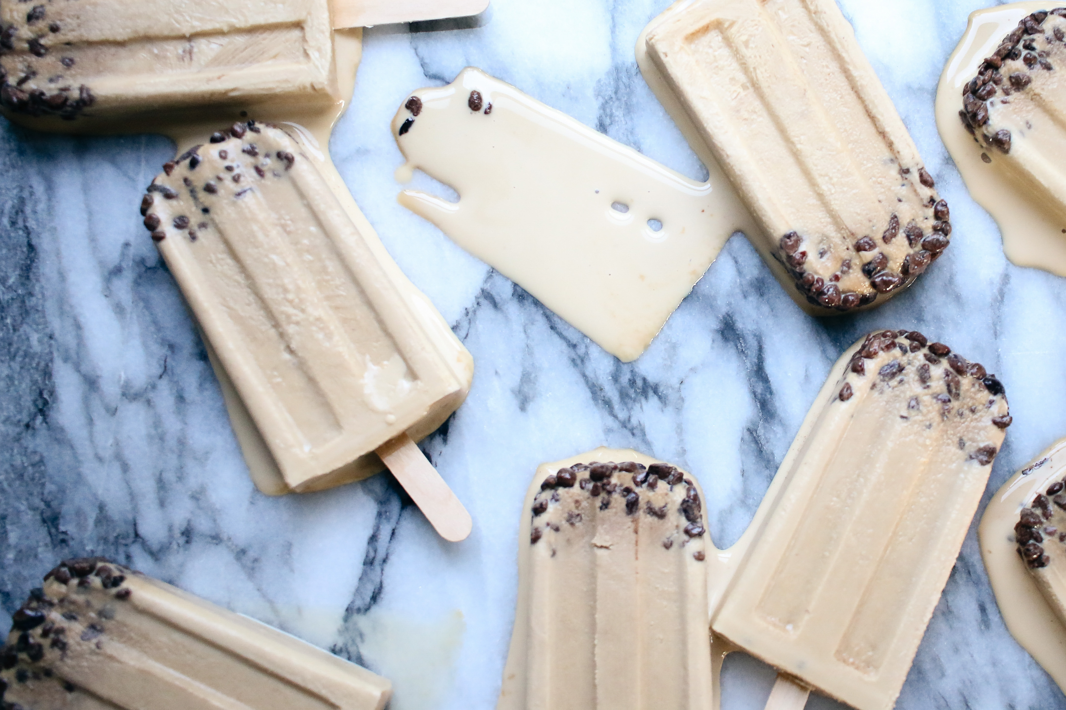 Whiskey Ice Coffee Popsicle with Cocoa Nibs | I Will Not Eat Oysters