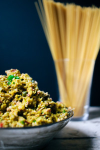Olive Tapenade Spaghetti with Garlic Breadcrumbs| I Will Not Eat Oysters