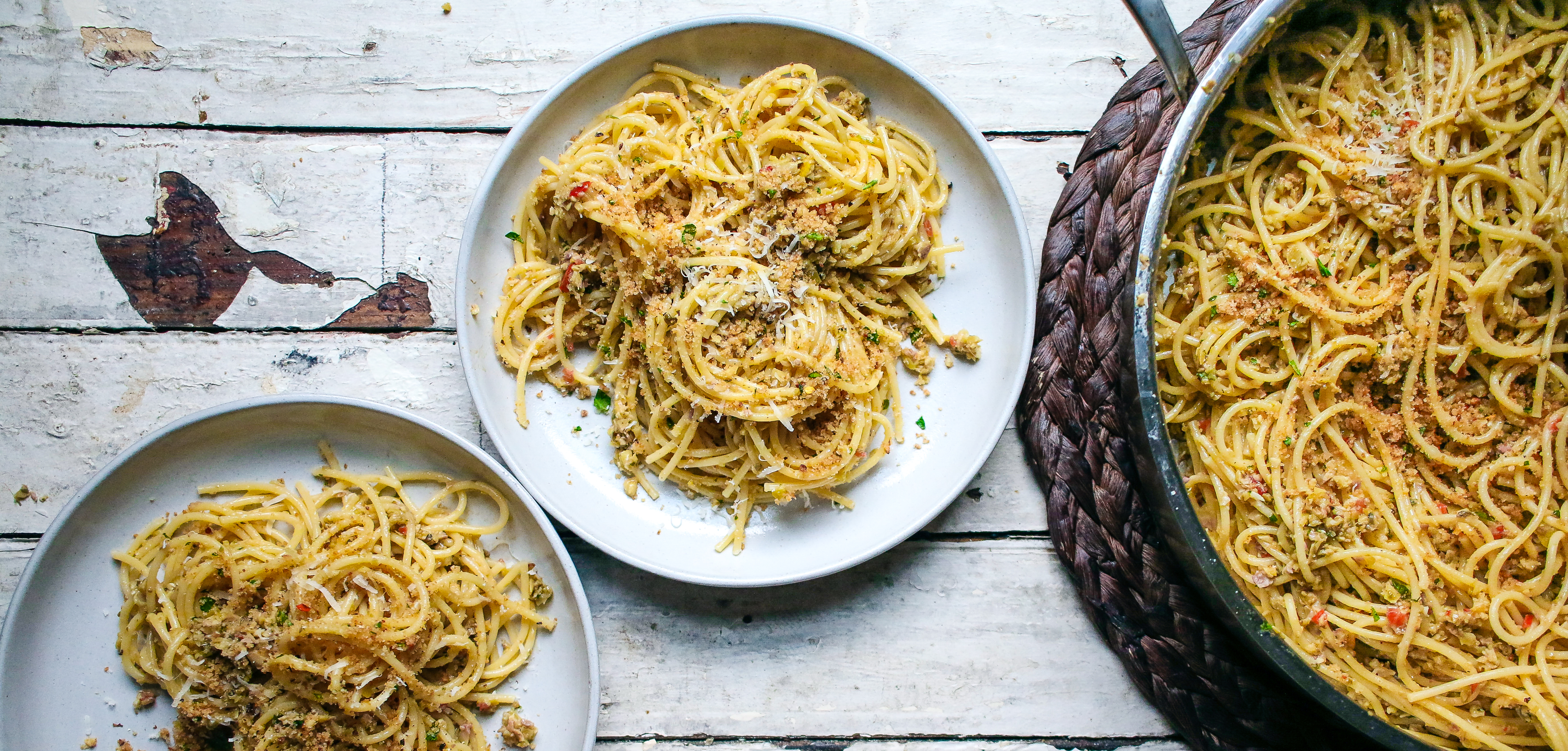Olive Tapenade Spaghetti